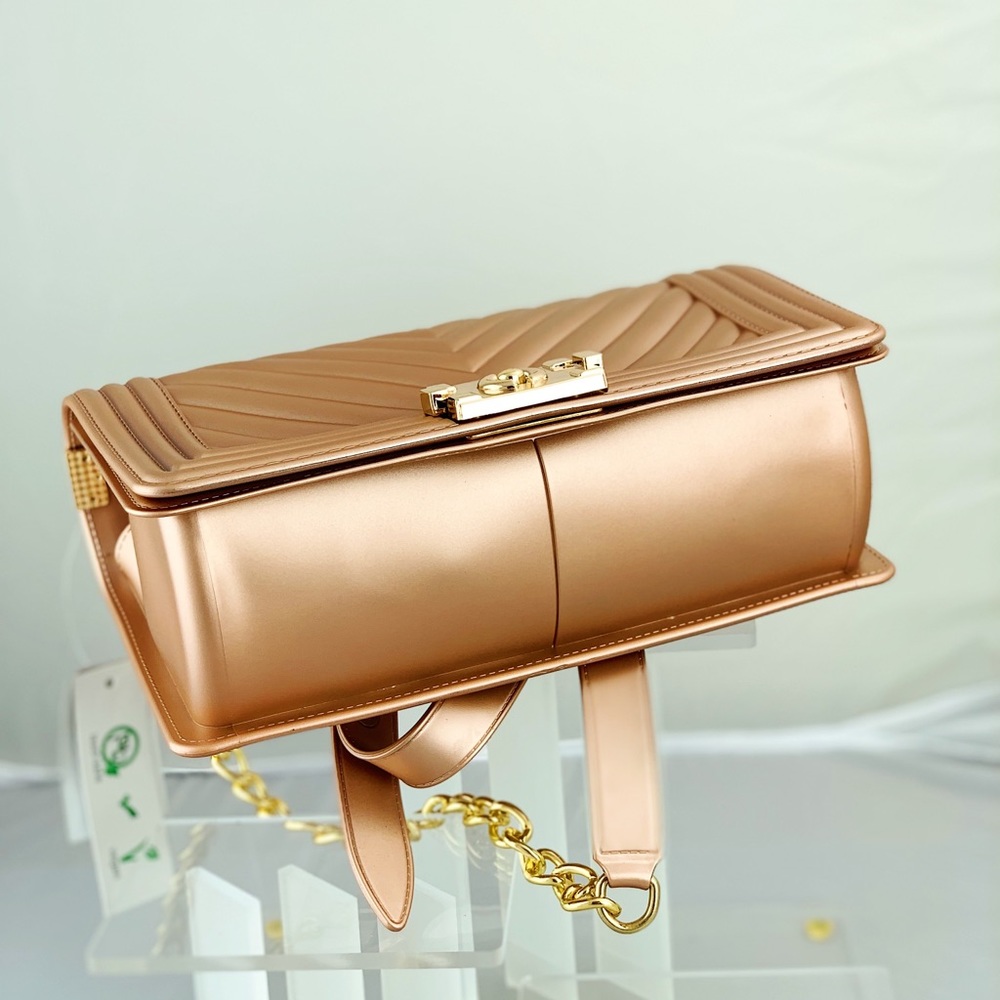 Jelly  Rose Gold Handbag Crossed body Purse - Picture 5 of 8